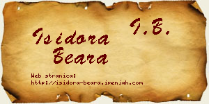 Isidora Beara vizit kartica